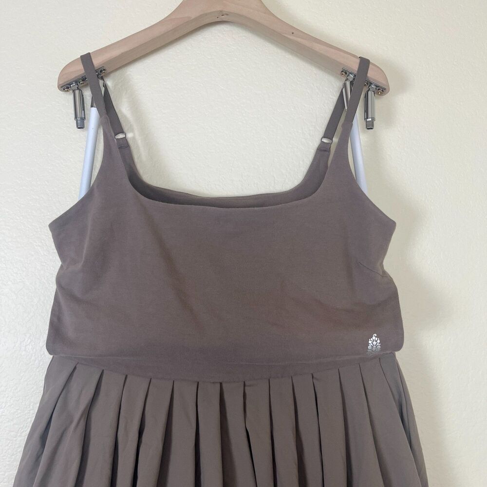 Free People Women Size L Pumice So Simple Mini Dress Tennis Casual Workout Sport - Picture 6 of 13